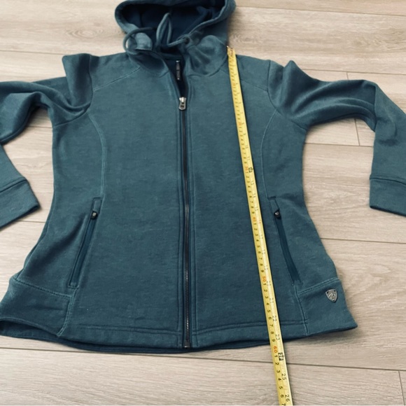 KUHL Womens Jacket Zip Freethinkr Hoodie Stretch Blue Hoodie Outdoor Logo Small - Picture 9 of 9